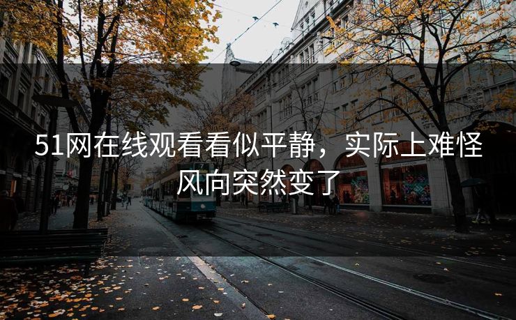 51网在线观看看似平静，实际上难怪风向突然变了
